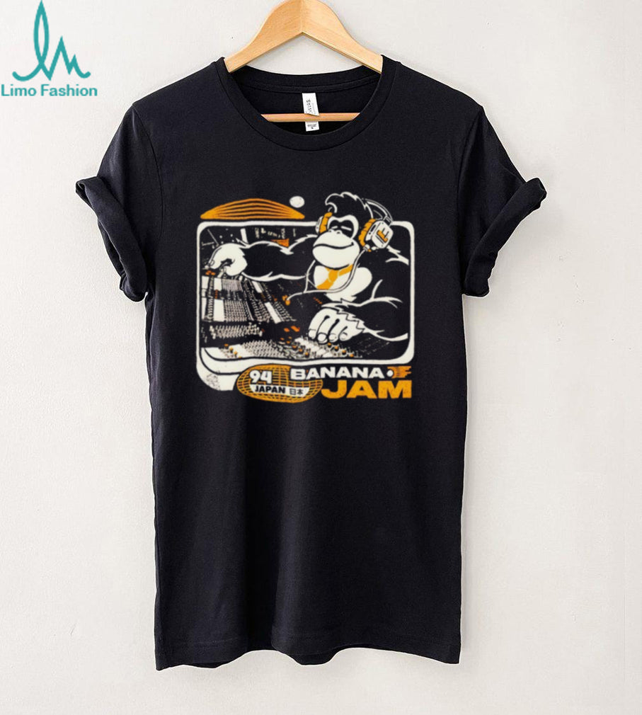 Banana Jam 94 Japan Retro DJ Donkey Gaming Music T Shirt