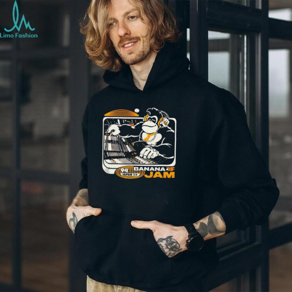 Banana Jam 94 Japan Retro DJ Donkey Gaming Music T Shirt
