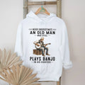Banjo Player Never Underestimate An Old Man In His Eighties Retro Musician Men Shirt