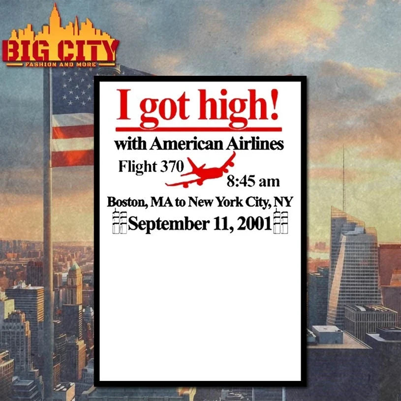 Barelylegal I Got High With American Airlines t-shirt
