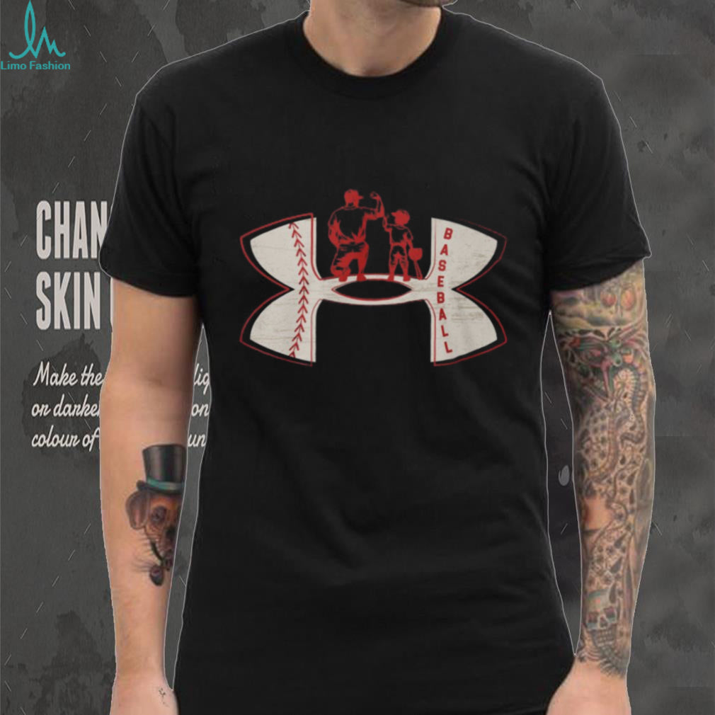 Baseball Dad and Son “Big Leagues” Sports Graphic T Shirt