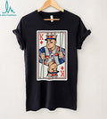 Baseball King Number 99 Playing Card Pinstripes T Shirt