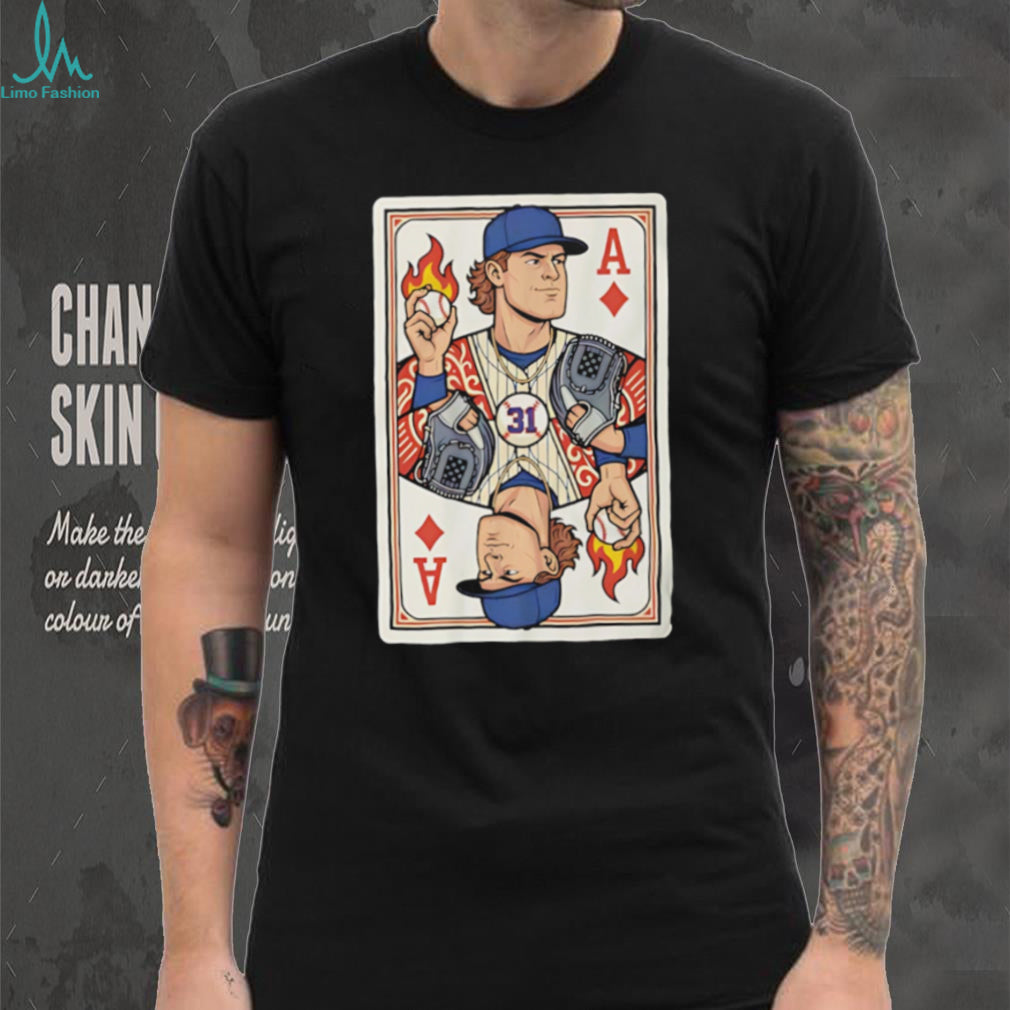Baseball Player Ace Playing Card Graphic Unisex T Shirt
