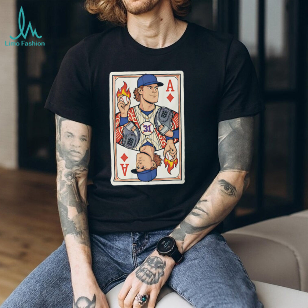 Baseball Player Ace Playing Card Graphic Unisex T Shirt