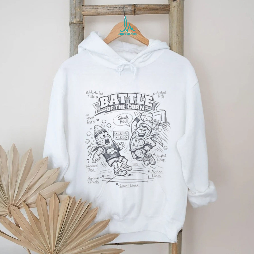 Battle Of The Corn Iowa vs Nebraska Basketball Graphic T Shirt