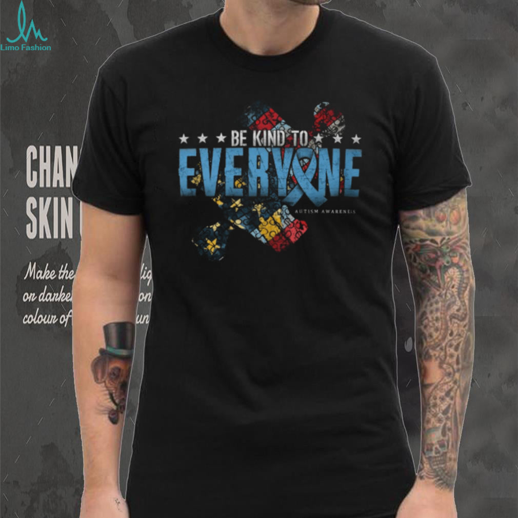 Be Kind To Everyone Autism Awareness Ribbon Puzzle Piece T Shirt