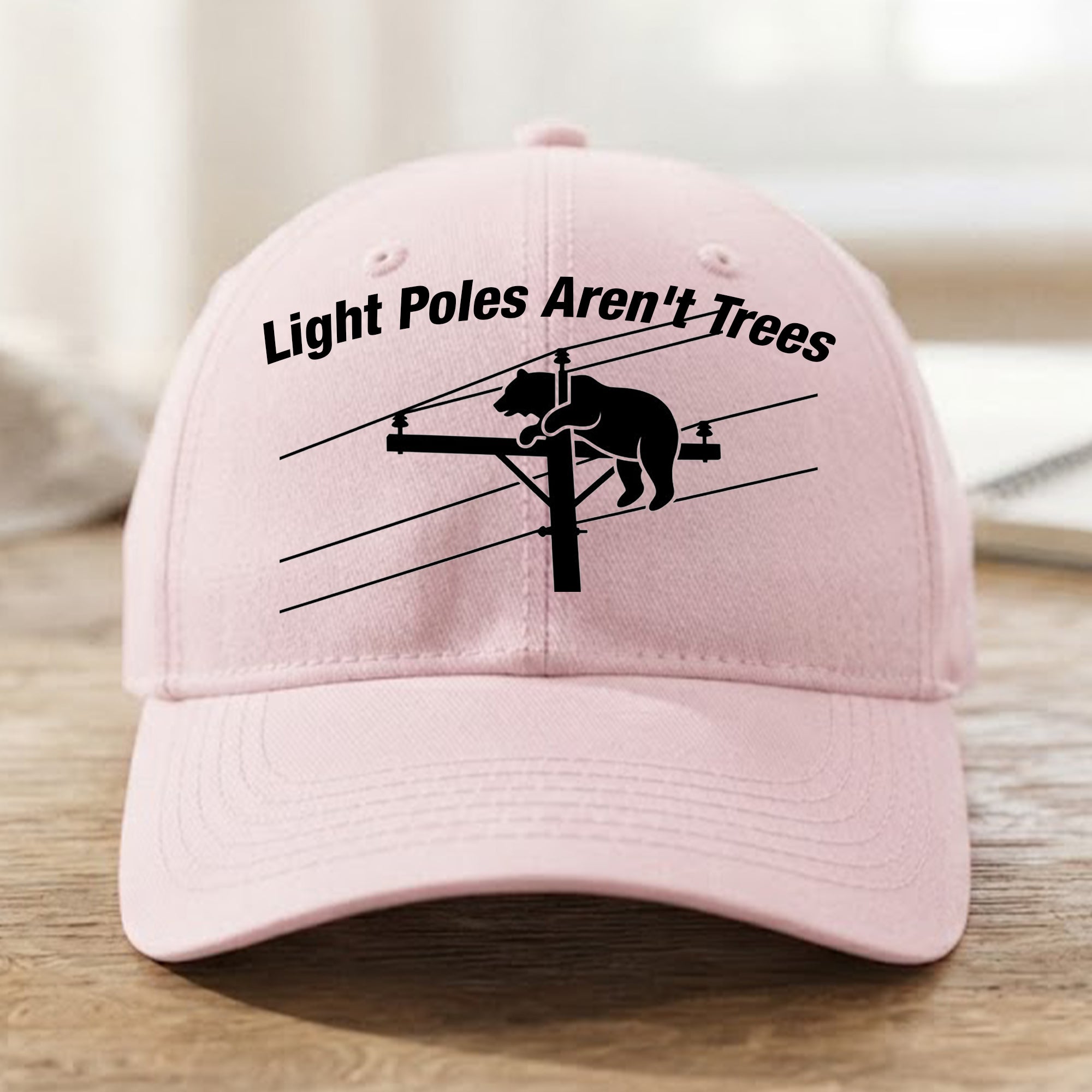 Bear Climbs Light Poles Aren’t Trees Hat