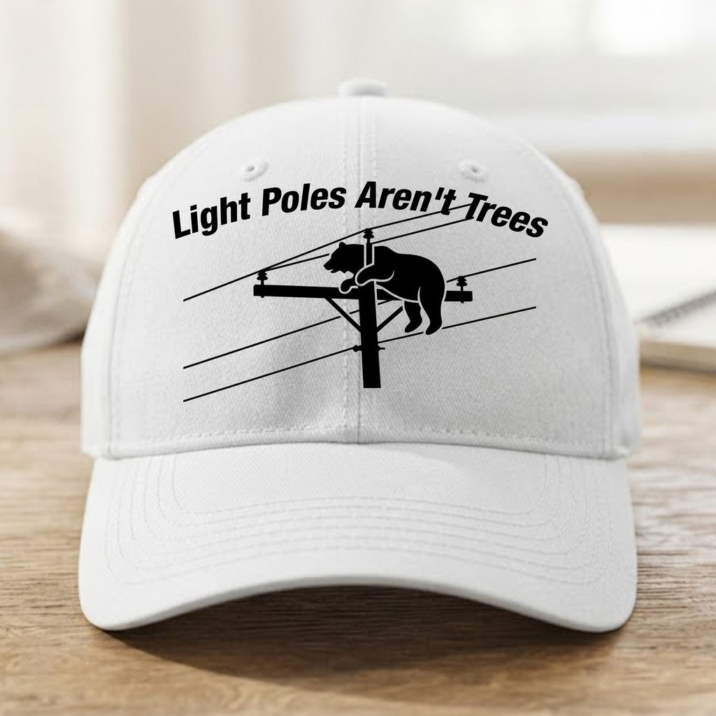 Bear Climbs Light Poles Aren’t Trees Hat