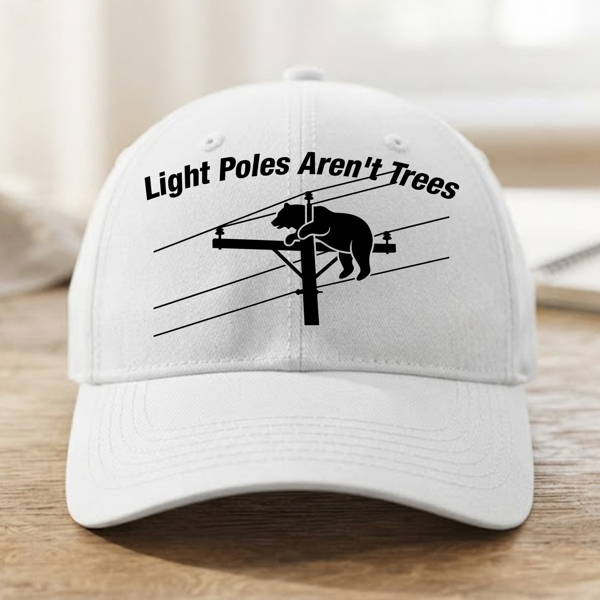 Bear Climbs Light Poles Aren’t Trees Hat