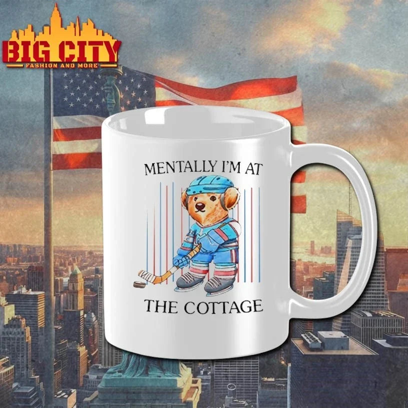 Bear Hockey Mentally I’m At The Cottage Heated Rivalry t-shirt