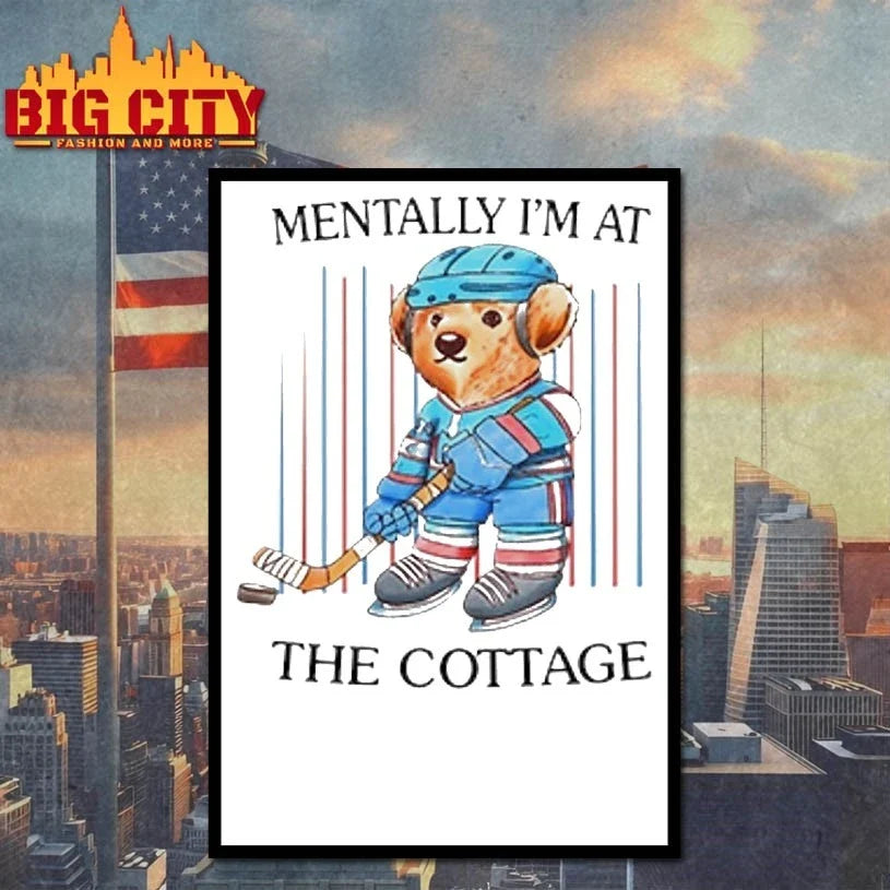 Bear Hockey Mentally I’m At The Cottage Heated Rivalry t-shirt