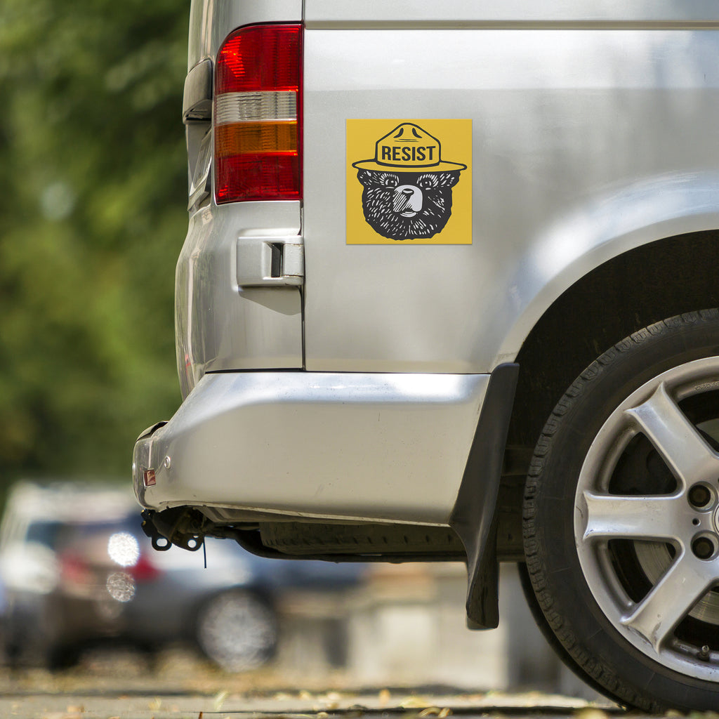 Bear Resist Resistance Anti Maga Anti Gop Car Magnet
