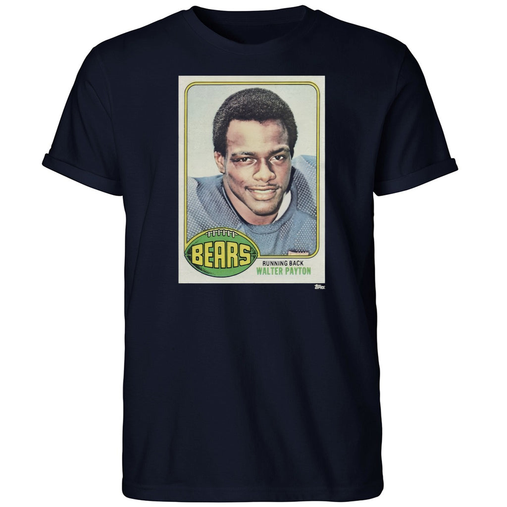 Bears Running Back Walter Payton Topps Rookie Card Shirt