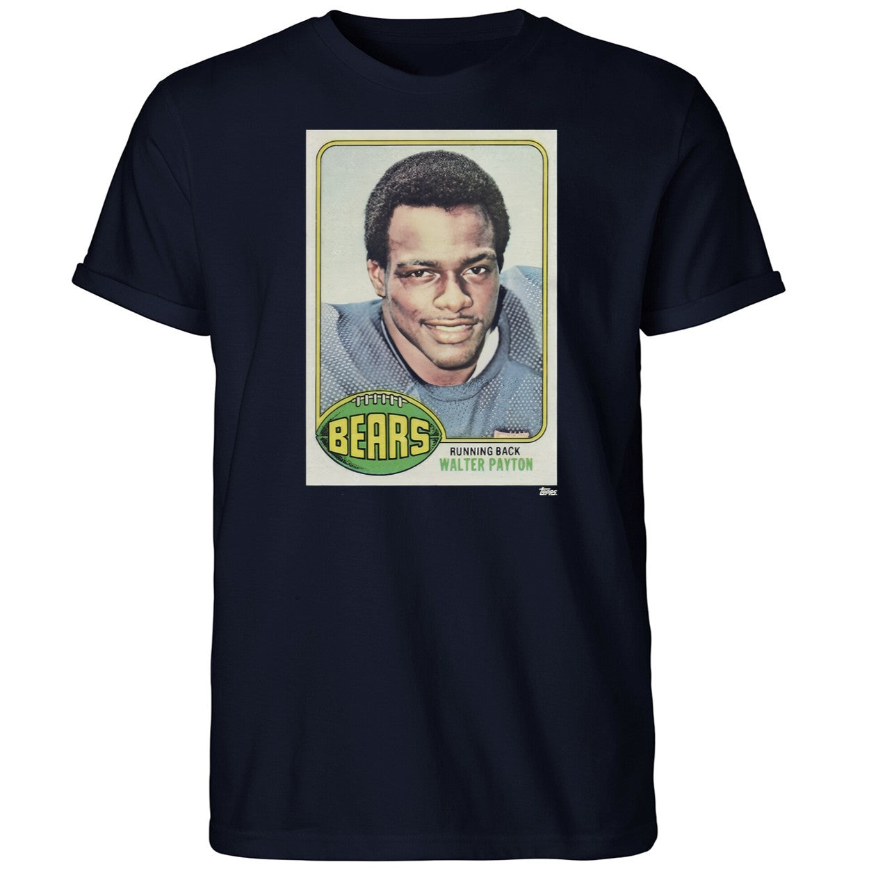 Bears Running Back Walter Payton Topps Rookie Card Shirt