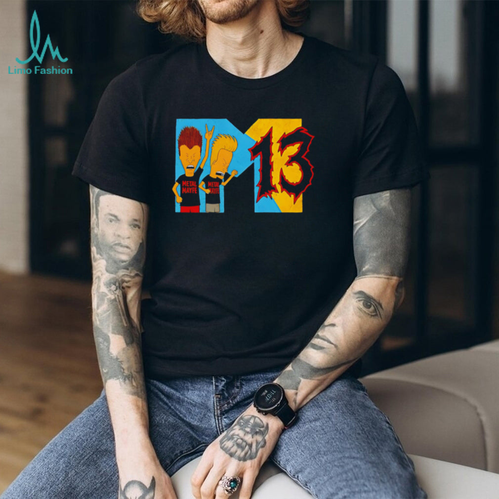 Beavis and Butt Head Metal Colors Rock Out number 13 shirt