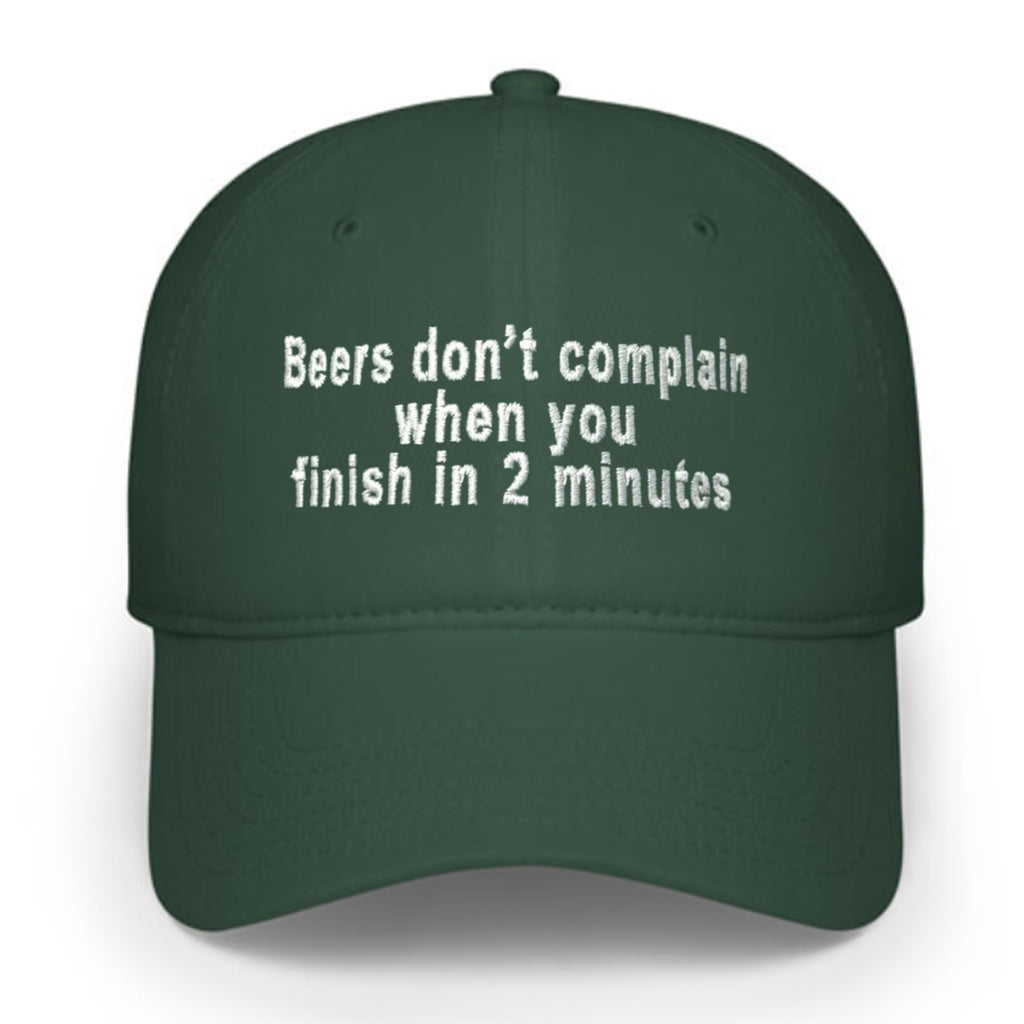 Beers Don’t Complain When You Finish In 2 Minutes Hat