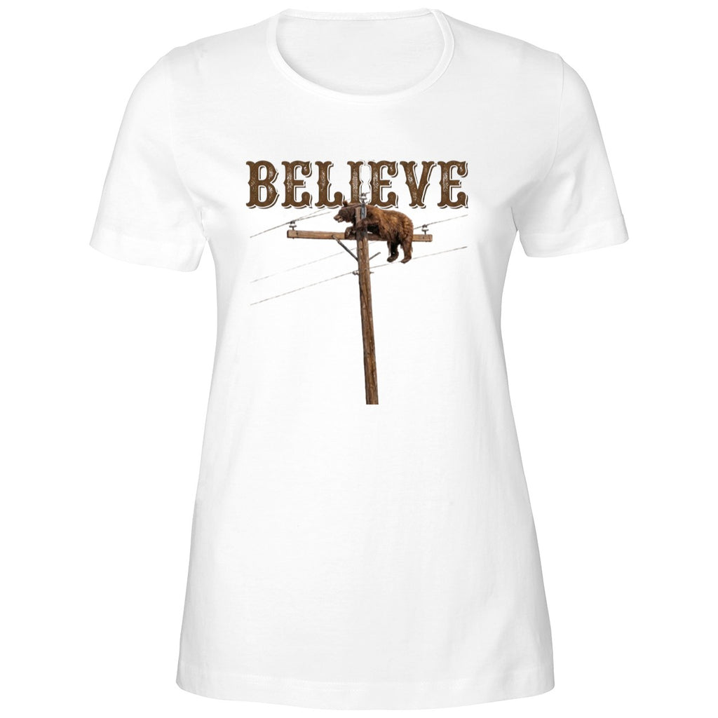 Believe Bear On Top Of The Light Pole Shirt