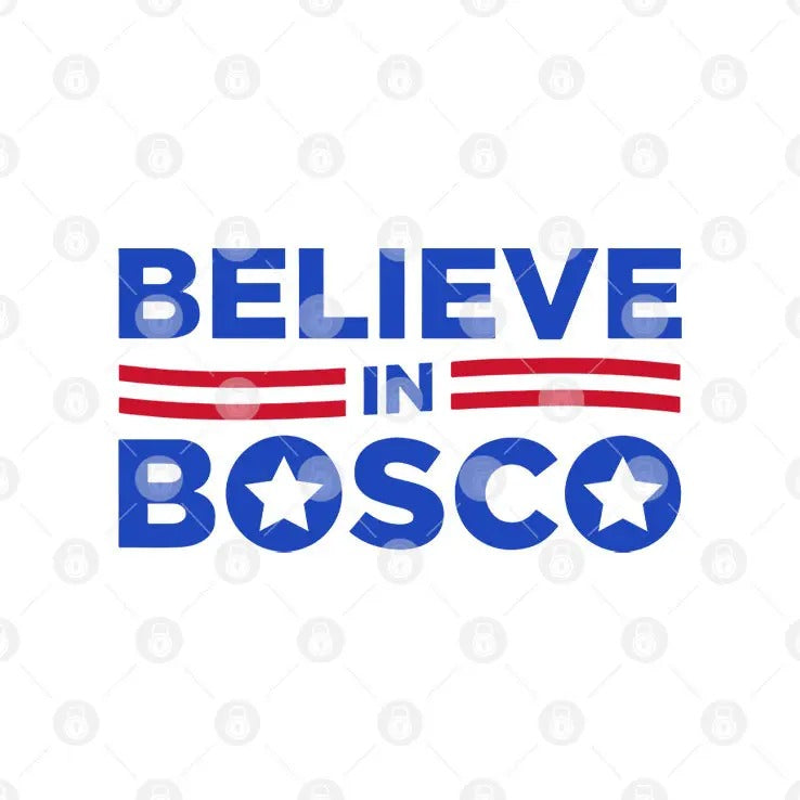 Believe In Bosco Football T Shirt