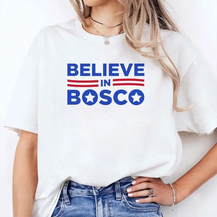 Believe In Bosco Football T Shirt