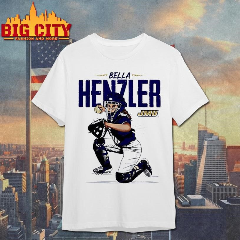 Bella Henzler JMU Softball NCAA Caricature Shirt