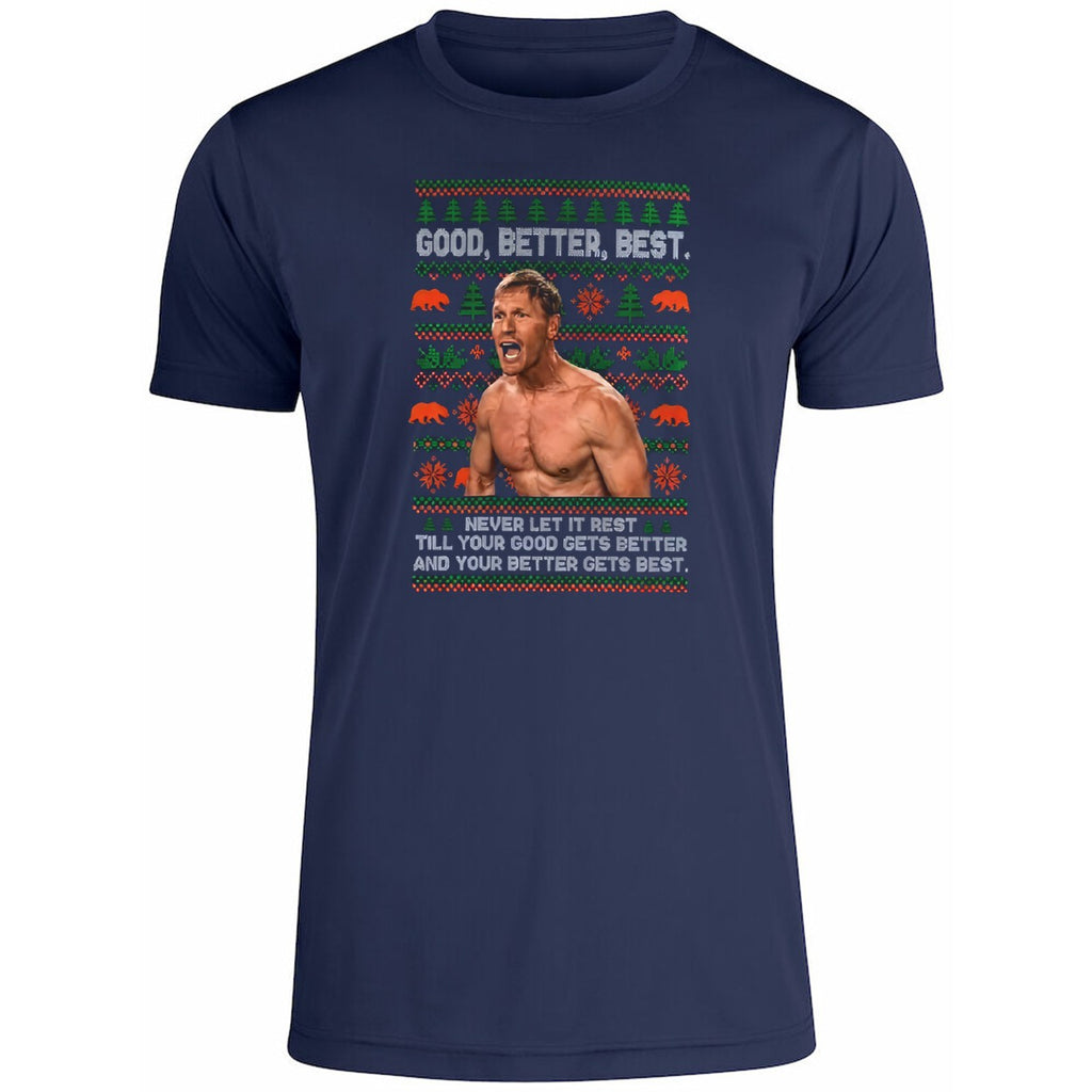 Ben Johnson Good Better Best Ugly Christmas Shirt