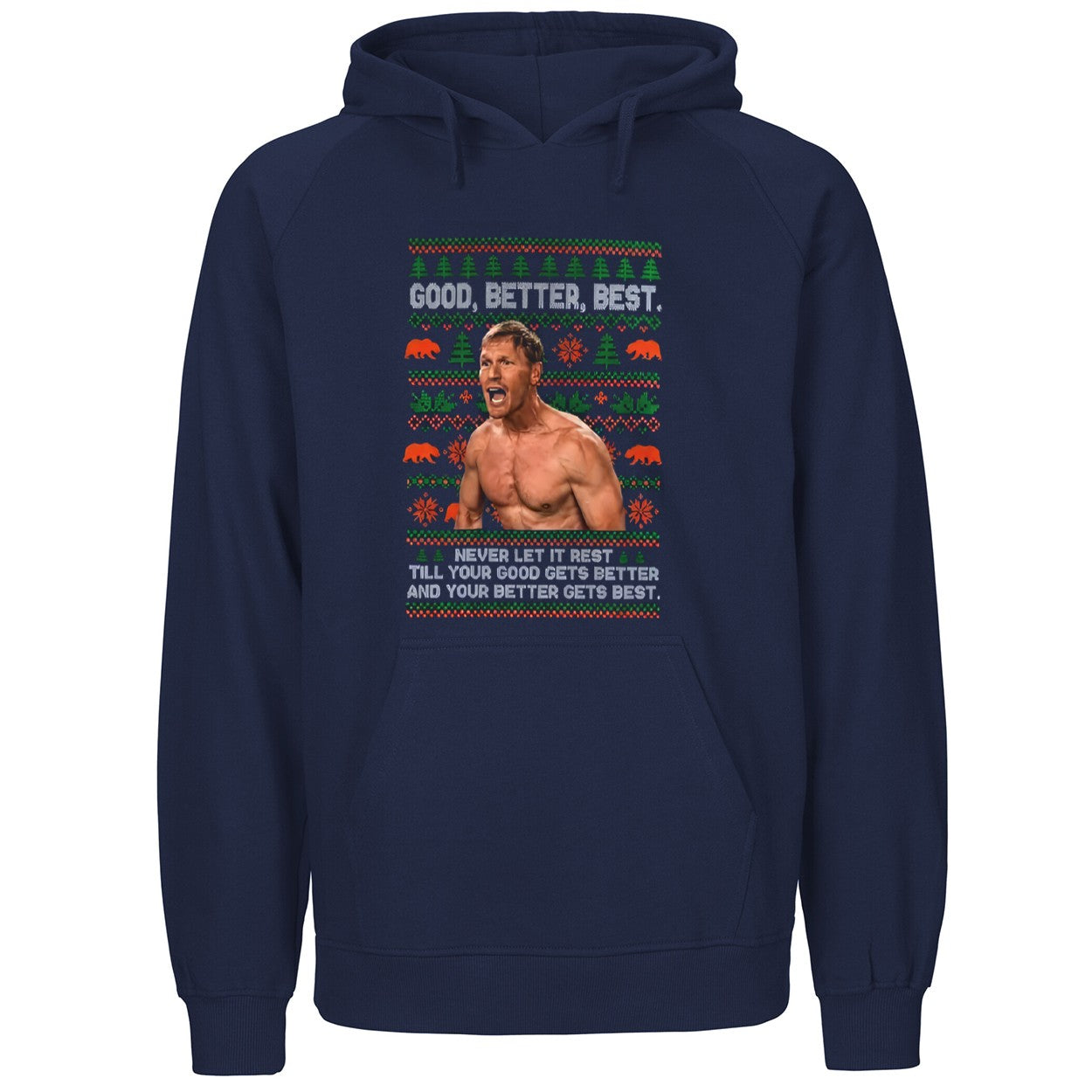 Ben Johnson Good Better Best Ugly Christmas Shirt