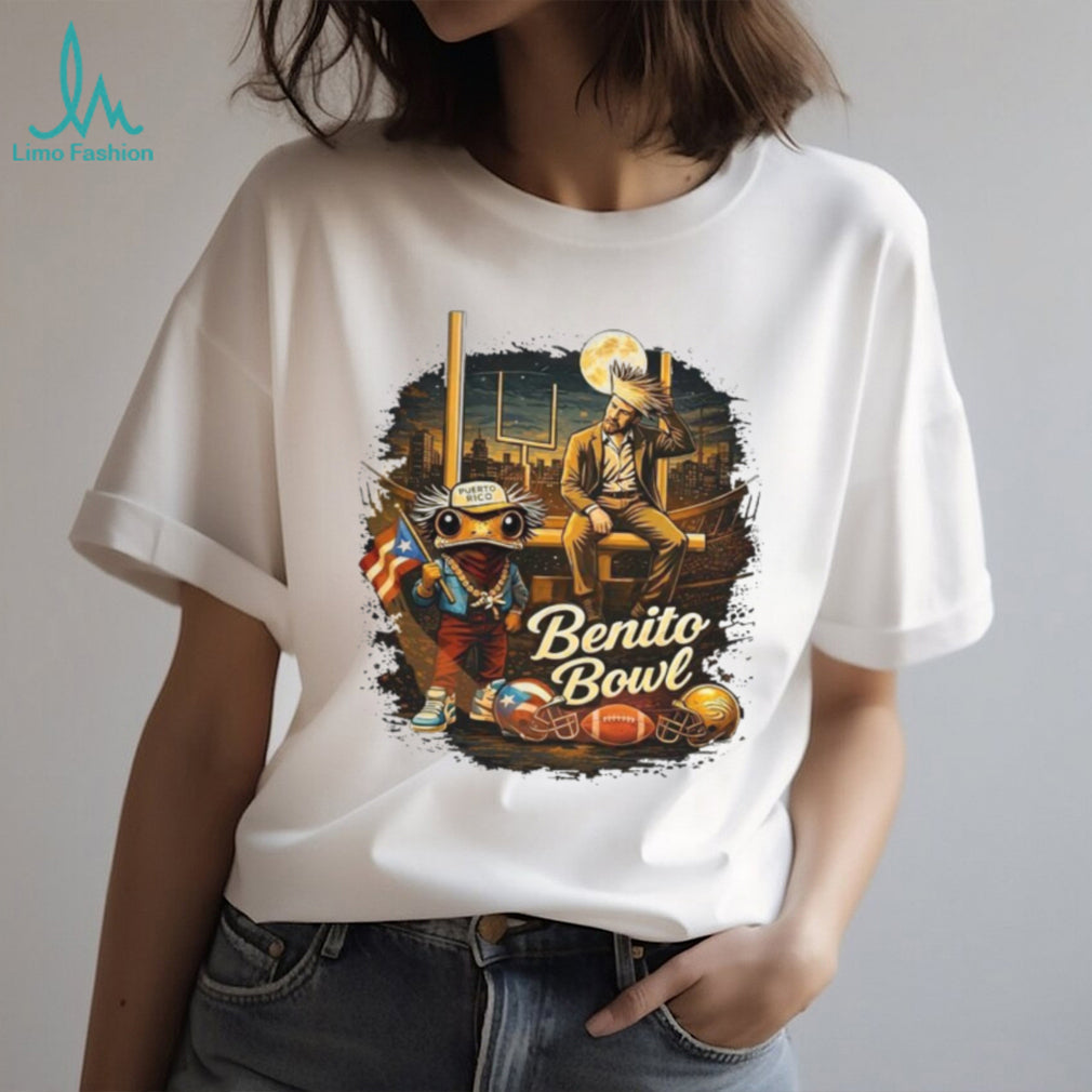 Benito Bowl 2026 Stadium Night Scene Puerto Rico Fan T shirt