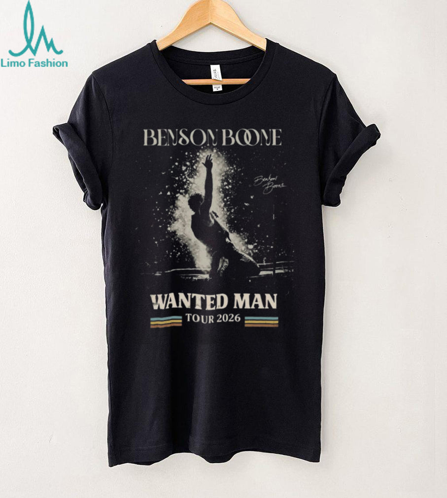 Benson Boone Wanted Man Tour 2026 Concert Vintage Retro Style Fans Shirt