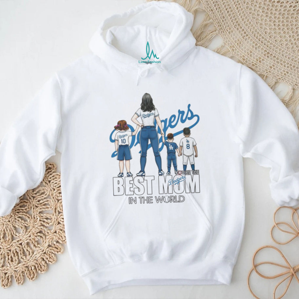 Los Angeles Dodgers Mom In The World Personalized Family T Shirt