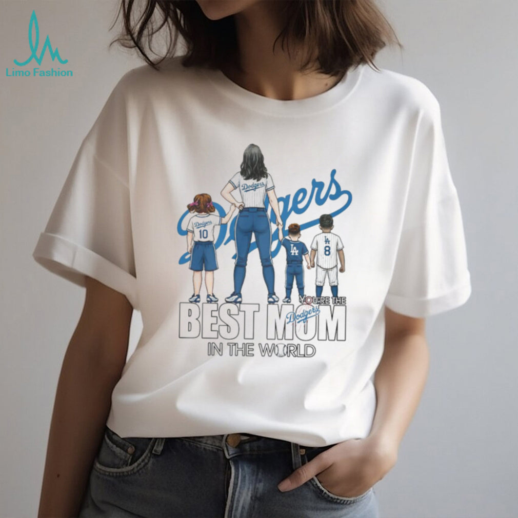 Los Angeles Dodgers Mom In The World Personalized Family T Shirt