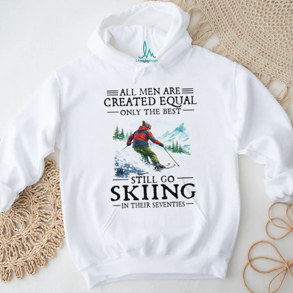 Men Go Skiing In Their Seventies Retro Vintage T Shirt