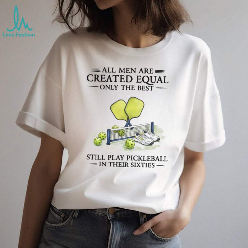 Men Play Pickleball In Their Sixties Vintage T Shirt