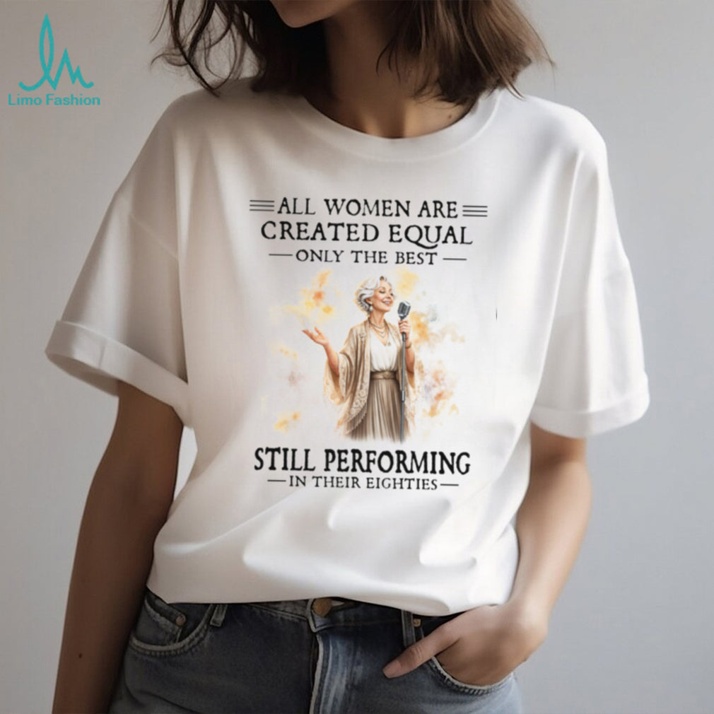 Women Singer Performing In Their Eighties Vintage Style T Shirt