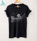 Bichon Frise White Poodle Dog Silhouette Landscape Graphic T Shirt