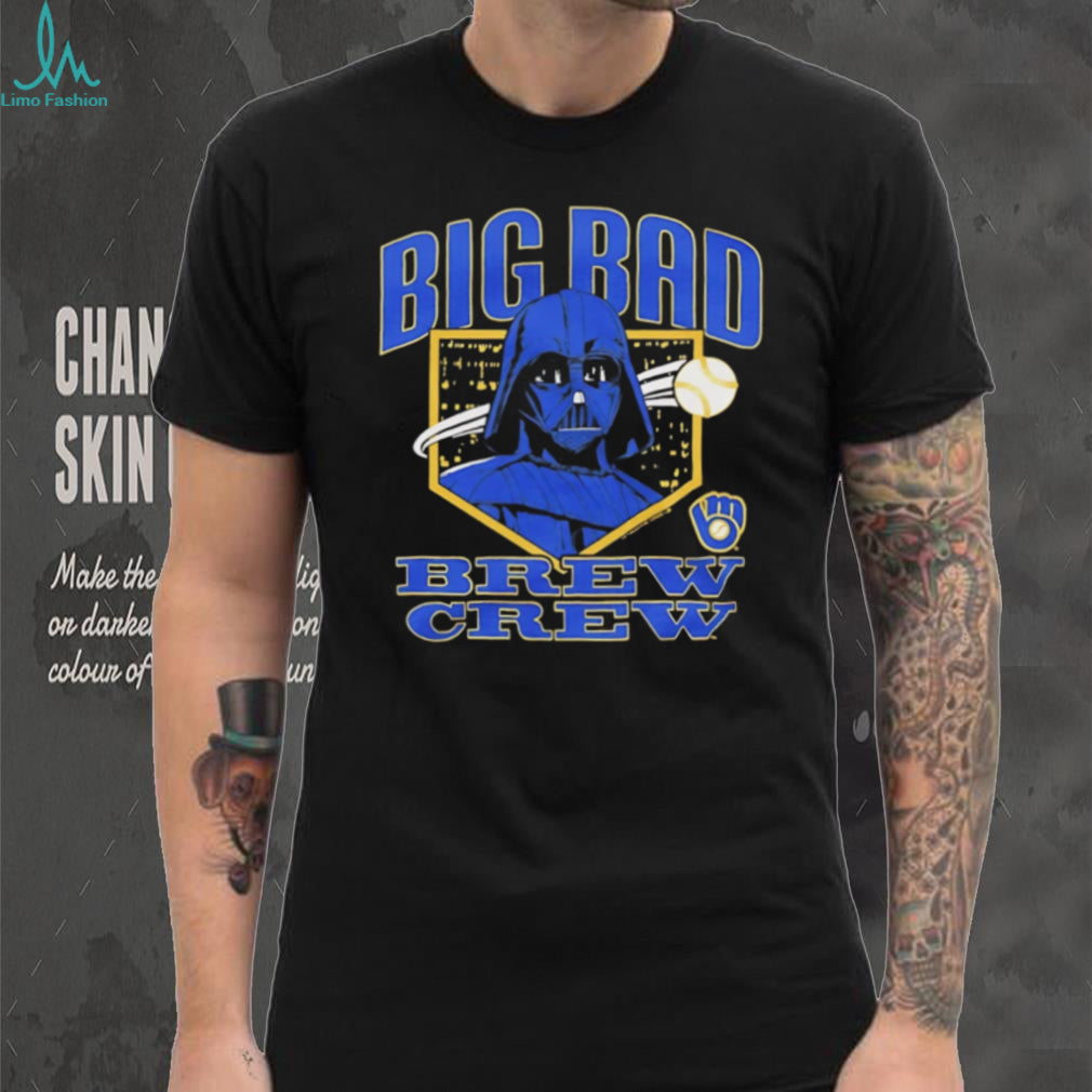 Big Bad Brew Crew Milwaukee Baseball Darth Vader Mashup T Shirt