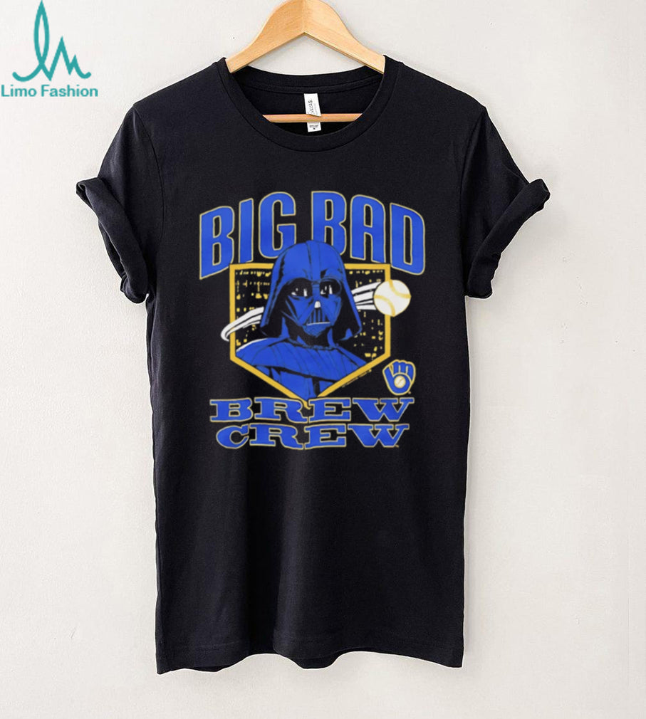 Big Bad Brew Crew Milwaukee Baseball Darth Vader Mashup T Shirt