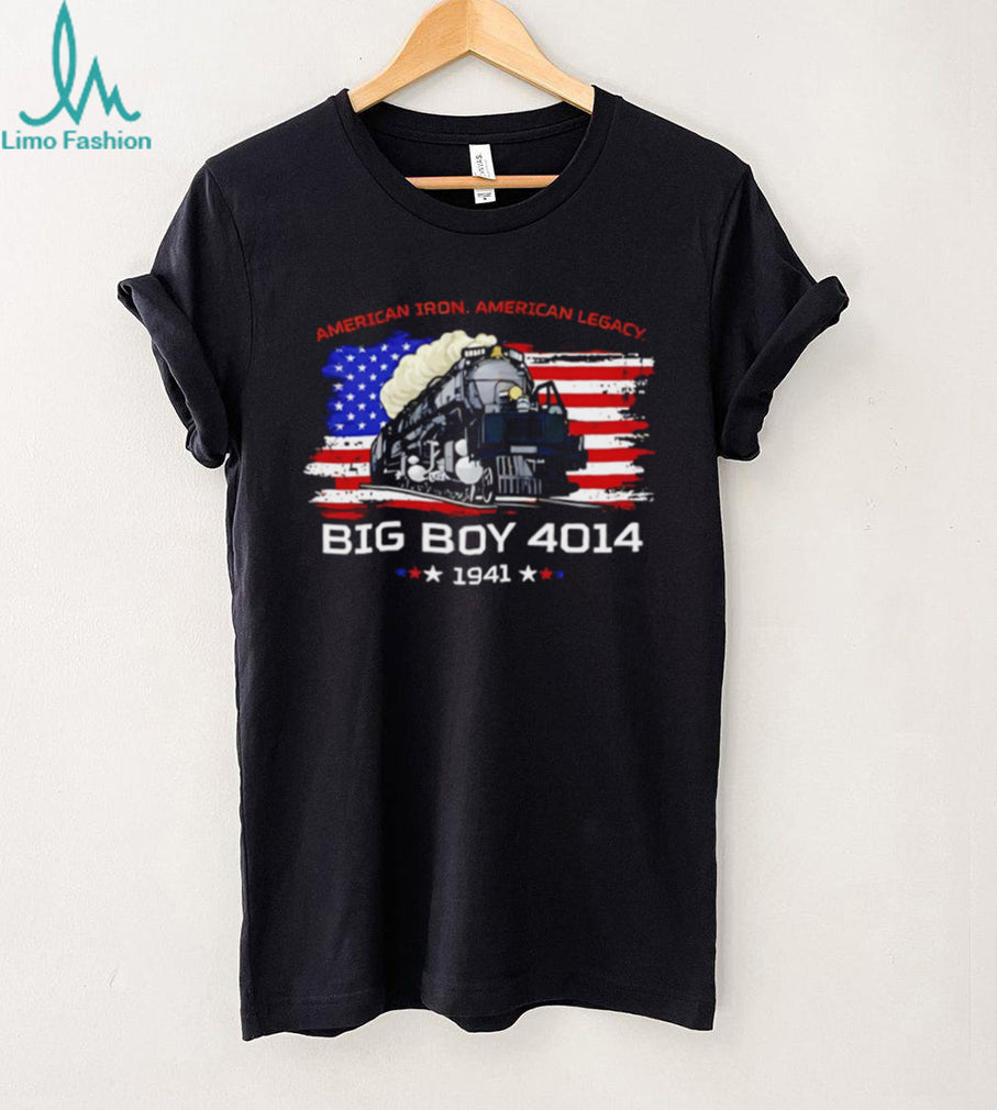 Big Boy 4014 Steam Locomotive American Iron Train Enthusiast Railroad T Shirt