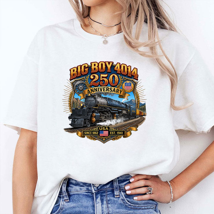 Big Boy 4014 Train USA 250th Anniversary T Shirt