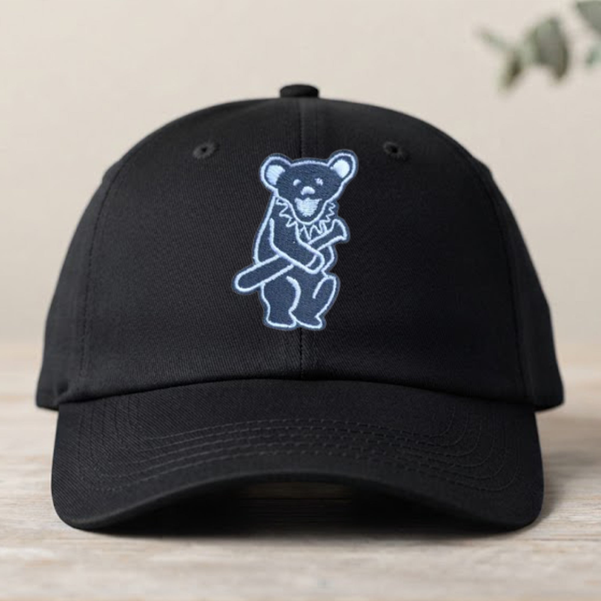 Big Cat with Bear Cubbie Baseball Hat