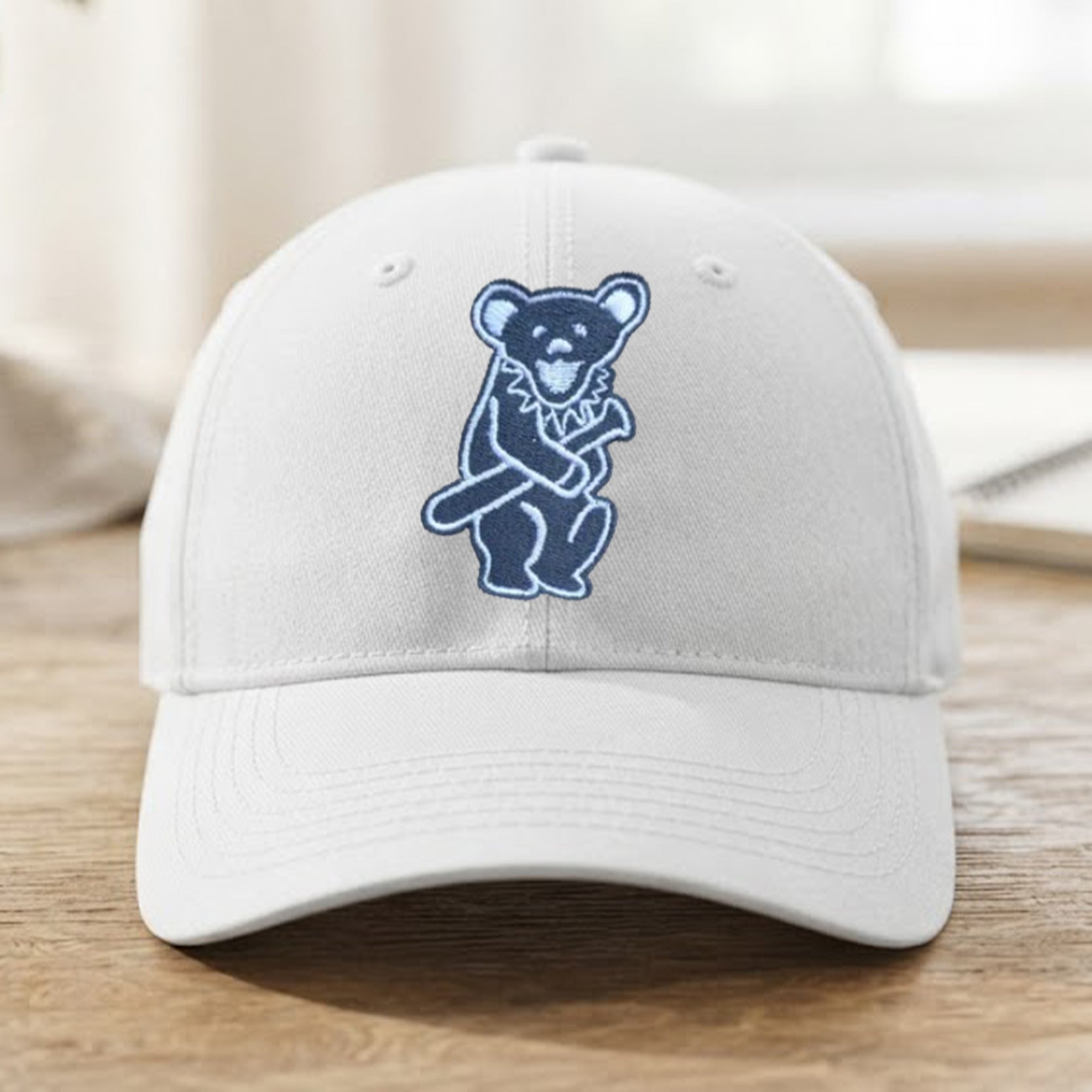 Big Cat with Bear Cubbie Baseball Hat