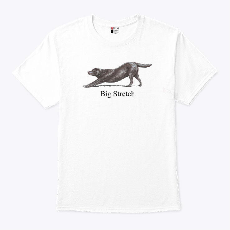 Big Stretch Labrador Retriever Stretching T Shirt