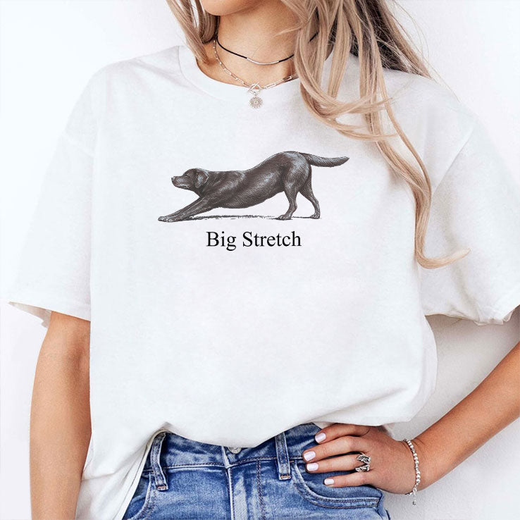Big Stretch Labrador Retriever Stretching T Shirt