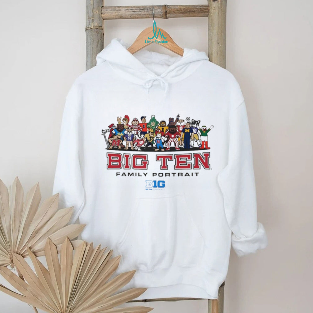 Big Ten Family Portrait All Mascots Conference Graphic T Shirt