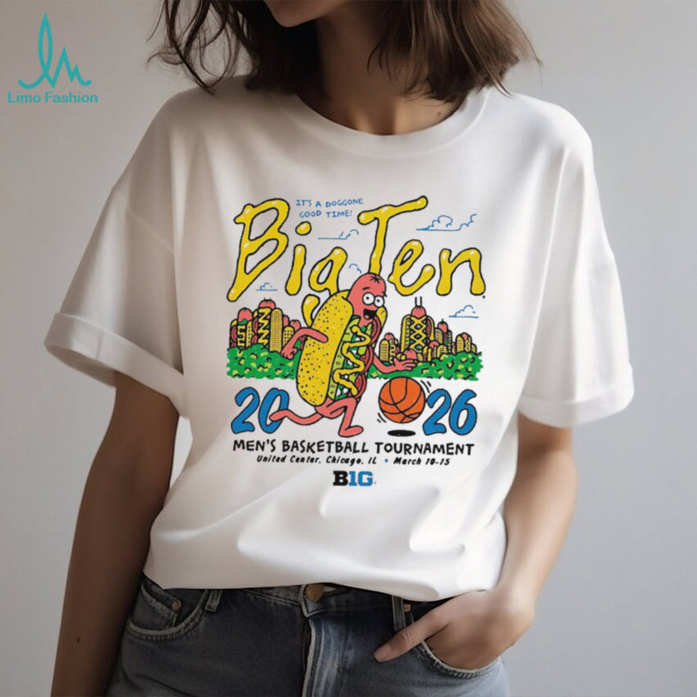 Big Ten Men’s Basketball Tournament 2026 Chicago Hot Dog T Shirt