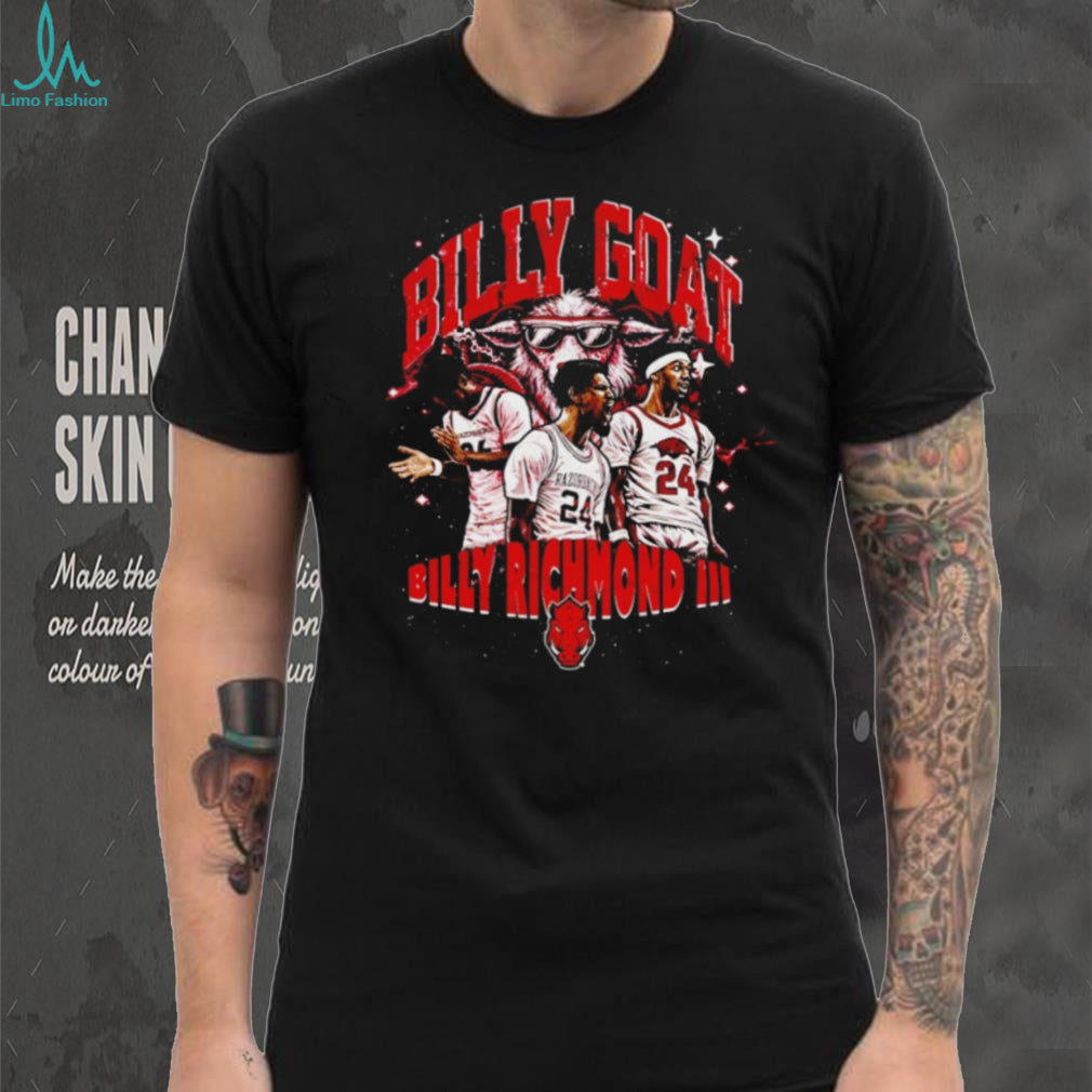 Billy Richmond III Arkansas Razorbacks Billy Goat Basketball Graphic T Shirt