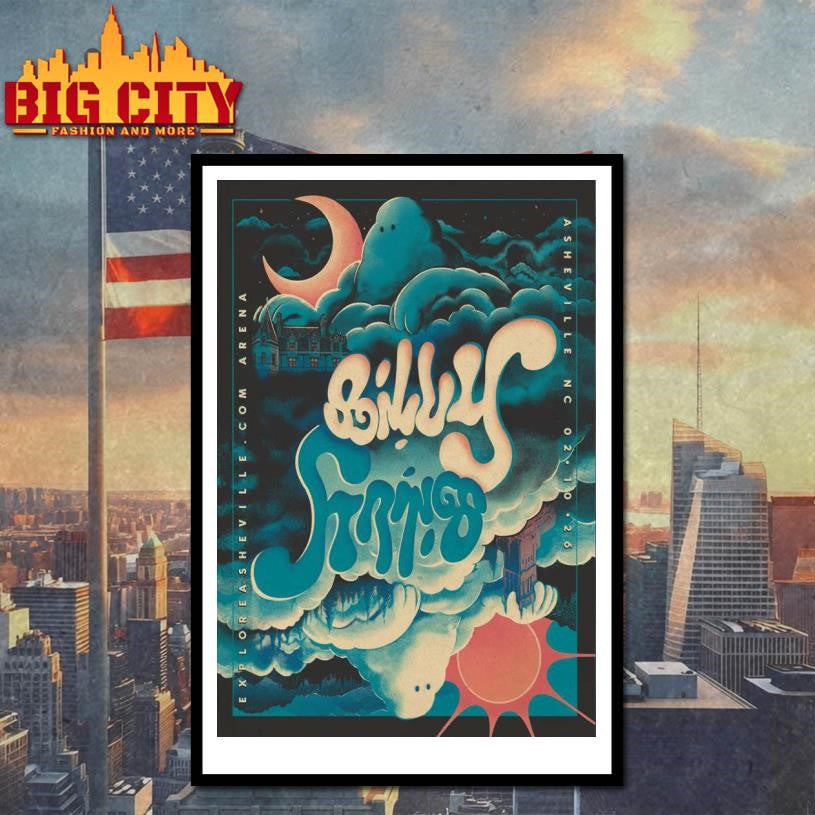 Billy Strings Tour Asheville NC On Feb 10 2026 Poster Shirt