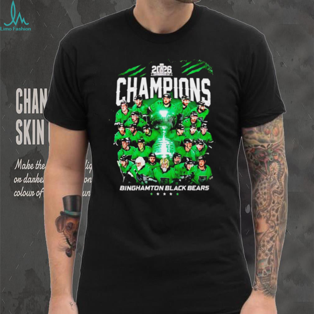 Binghamton Black Bears 2026 Hockey Champions Team T Shirt