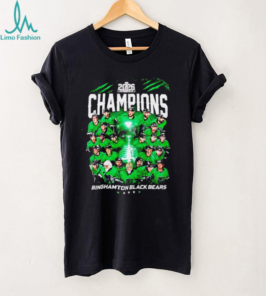 Binghamton Black Bears 2026 Hockey Champions Team T Shirt