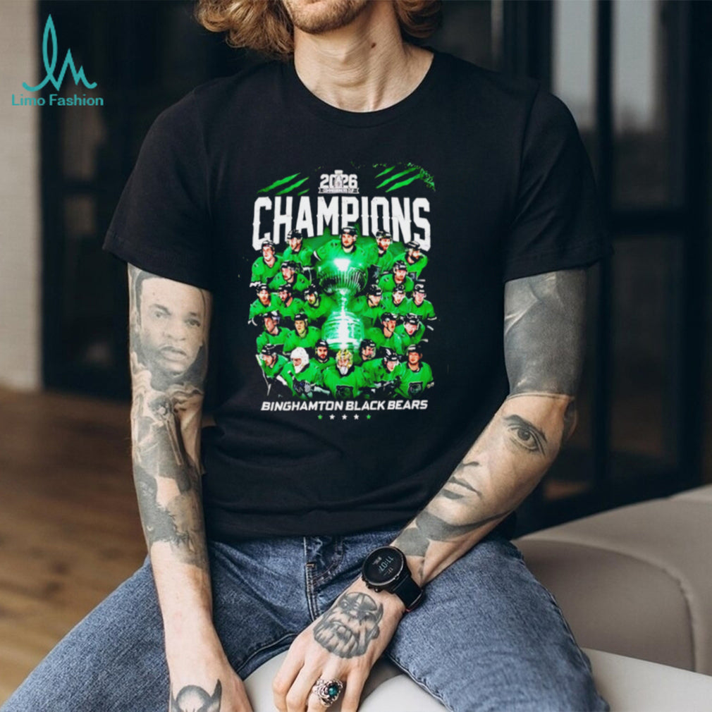 Binghamton Black Bears 2026 Hockey Champions Team T Shirt