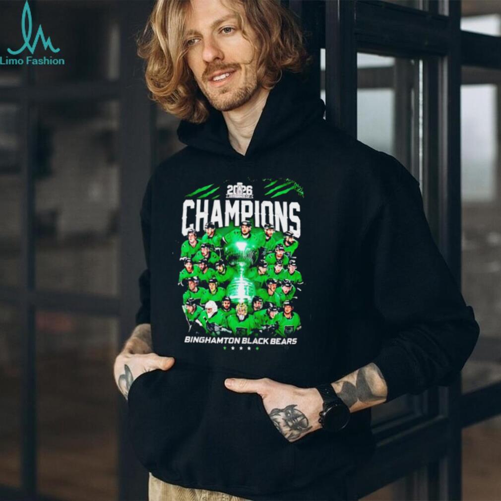 Binghamton Black Bears 2026 Hockey Champions Team T Shirt